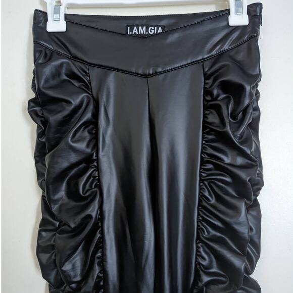 I.AM.GIA Temperance Vegan Leather Pant in Black, Size Small - Picture 5 of 9